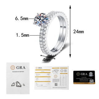 Platinum 100% Real 18k White Gold Diamond Ring