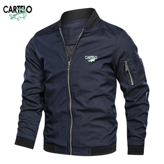 CARTELO Men's High Quality V-neck Jacket Spring and Autumn Trend Fashion Sports and Leisure Jacket Top