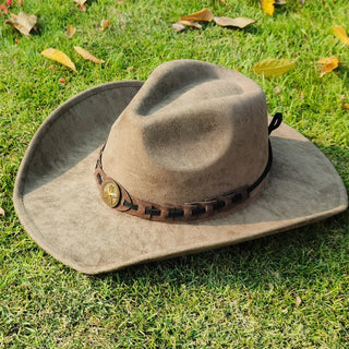 Wide Brim Fedora Felt Hat