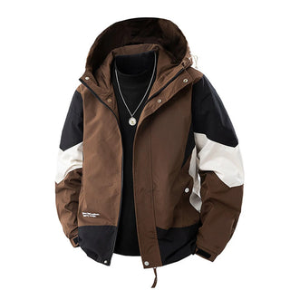 Men Outerwear Patchwork Cargo Jacket