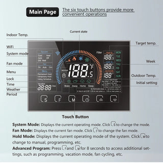 Smart Compatible Voice Control Thermostat