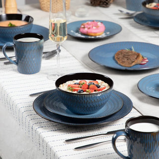 Embossed Stoneware Home Tableware Set