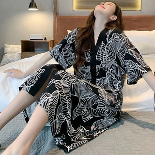 Women's V-neck Loose Loungewear Nightgown