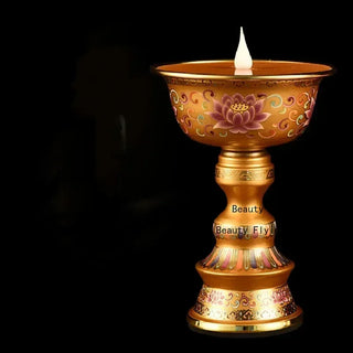 Acrylic Butter Enamel Simulated Candlestick