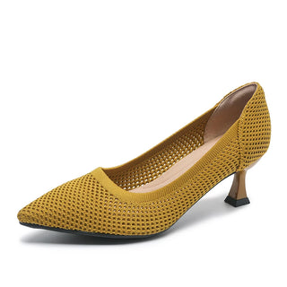 Breathable Knitted Lightweight Pointed Shoes
