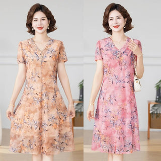 Floral Chiffon Beach Party Midi Dress - Epictzar Intl.