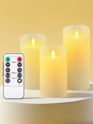 Flameless Flickering LED Candles Light Flameless Candles Battery Powered Candles for Wedding Decor Birthday Party Supplies Warm