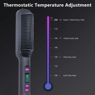 Electric Hot Comb Hair Styling Straightener
