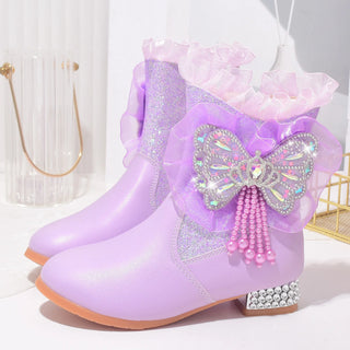 Princess High Heels Warm Ankle Boots