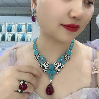Designer Collection Cubic Zircon Party Jewelry Set - Epictzar Intl.