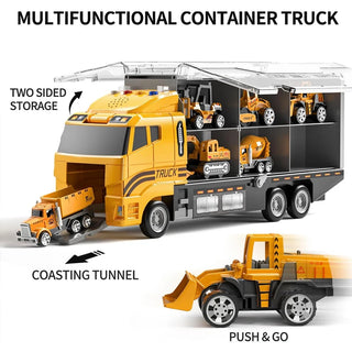 Alloy Toy Model Engineering Vehicle Set