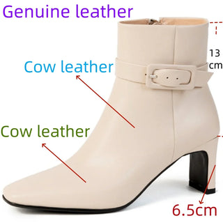 Women's Designer Buckle Ankle Boots