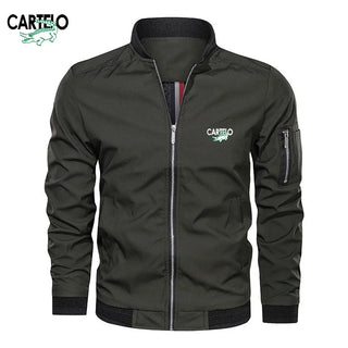 CARTELO Men's High Quality V-neck Jacket Spring and Autumn Trend Fashion Sports and Leisure Jacket Top