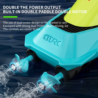 RC Dual Motor High Speed Racing Speedboat