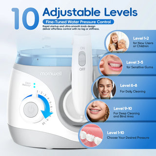 Oral Irrigator Adjustable Pressure Water Flosser
