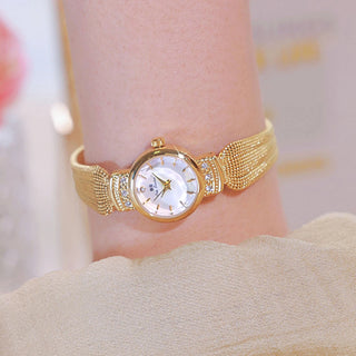 Top Brand Watches For Women Diamond Golden Quartz New Women's Gold Watch Fashion Dress Lady Female Small Wristwatch Gifts