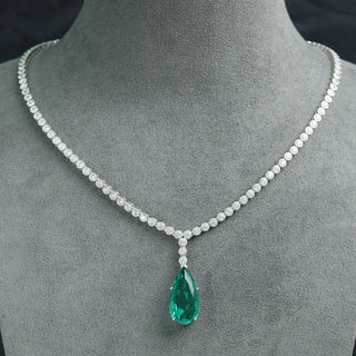 Vintage 100% Diamond Gemstone Necklace
