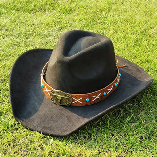 Wide Brim Fedora Felt Hat