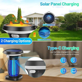 Portable Solar Electric Bug Zapper
