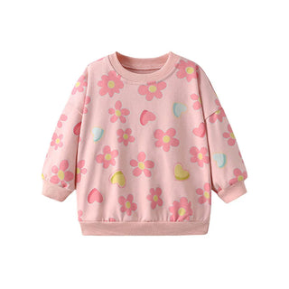 Jumping Meters 2-7T Girls Sweatshirts Rainbow Butterfly Girls Cute Toddler Kids Clothing Autumn Spring Sport Baby Hooded Shirts