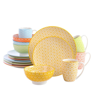 Porcelain Japanese-style 16Pcs Dinnerware Set