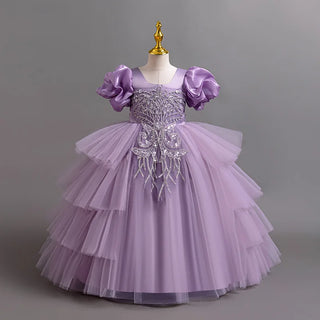 Elegant Puffy Bridesmaid Party Ball Gown