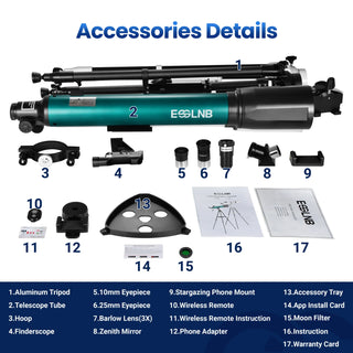 High Transmission Professional Travel Telescope
