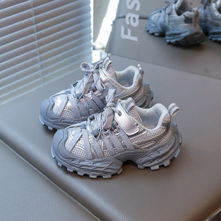 Autumn Teenager Kid's Sneakers Trend Fashion Children's Sport Shoes Mesh Breathable Boy's Girl's Running Shoes Fashion Sneakers