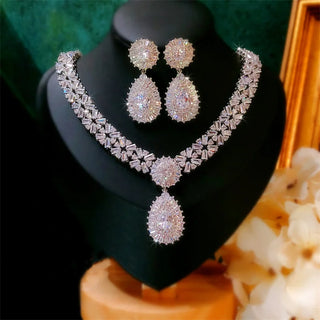 Wedding Cubic Zirconia Bridal Jewelry Sets