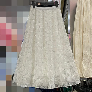 Vintage Embroidery Ethnic Style Party Skirt