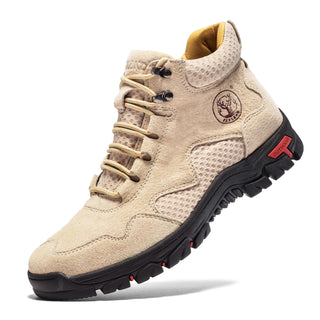 FLYLAND Men's Classic Retro Soft Skin friendly Genuine Leather Business Ankle Boots Handmade Casual Boots