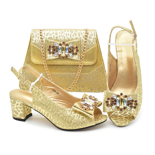 Luxury Party Shoes & Bags Match Set