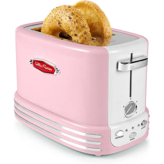 Vintage Design Retro Wide 2-Slice Toaster