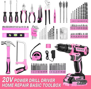 Cordless Power Drill Tool Kit