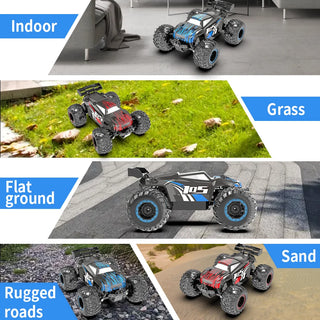 JJRC Q105 Q175 1:18 20 Km/h 2.4GHz Double Motors Drive With LED Light Off Road Remote Control Cars Drift Monster Truck Toys