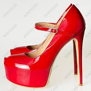 Platform Round Toe Pumps Shoes