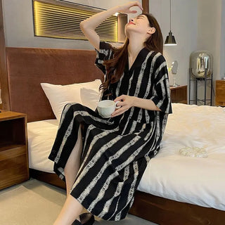 Women's V-neck Loose Loungewear Nightgown