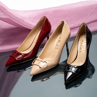 Lacquer Leather Women's Wedding Party Shoes