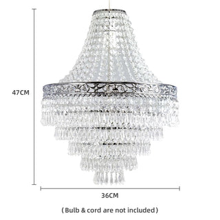 Large Acrylic Plastic Chandelier Shade