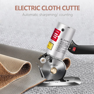 Electric Scissors Handheld Electric Shears Cloth Cutter Cutting Machine Kit Cutting Round Knife for Fabric