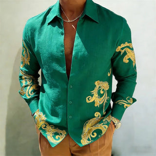 Men's Long Sleeve Designer 3D Printed Shirt - Epictzar Intl.