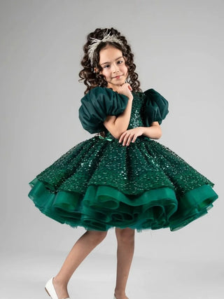 Princess Dancing Party Puff Sleeve Dress