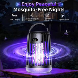 Solar Powered Insect Bugs Zapper Trap