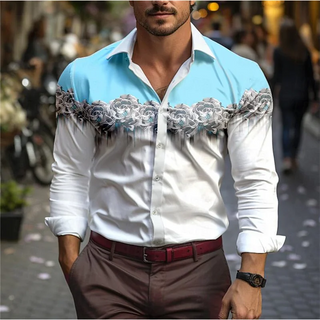 Men's Lapel Top Fashion Casual Shirt