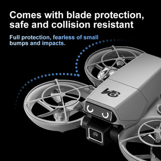 Xiaomi V86 Drone Optical Flow Positioning Quadcopter HD Dual Camera Folding Intelligent Obstacle Avoidance Remote Control Air