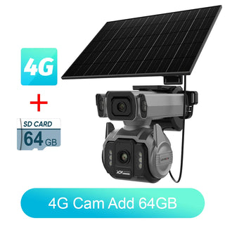 Solar 10X Zoom Alarm Auto Tracking Camera