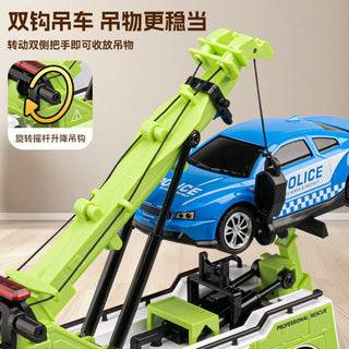 Double Hook Engineering Rescue Toy Crane
