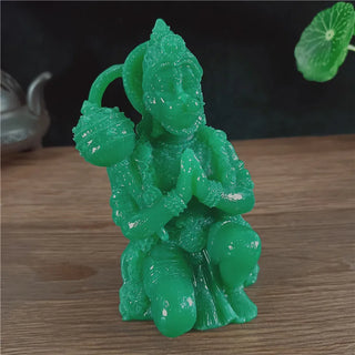 Professional jade color hanuman statue