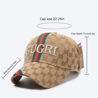 Four Seasons Men's Baseball Cap Casual Antique Washed Cotton Letter Embroidered Hat Curved Brim Dome Casual Ladies Sunscreen Hat