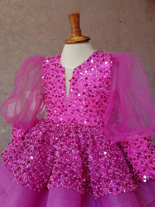 Luxury Sequined Beads Princess Gown